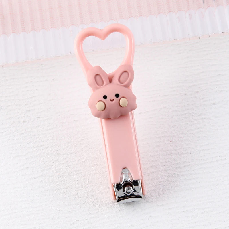 Mini Cartoon heart shaped Nail Clippers (Anti‑Splash, Folding)