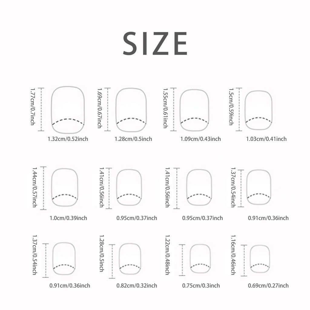 Soft French Blossom Press‑On Nail Set (24 pcs)