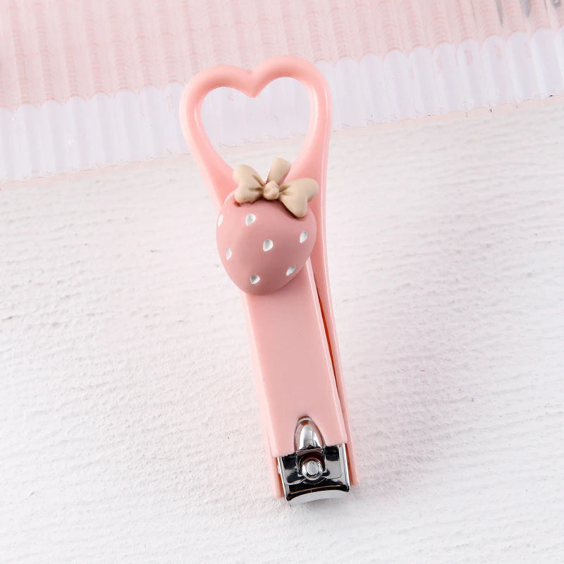 Mini Cartoon heart shaped Nail Clippers (Anti‑Splash, Folding)