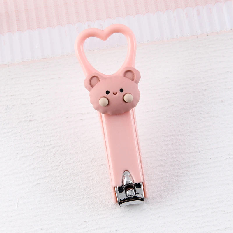 Mini Cartoon heart shaped Nail Clippers (Anti‑Splash, Folding)