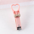 Mini Cartoon heart shaped Nail Clippers (Anti‑Splash, Folding)