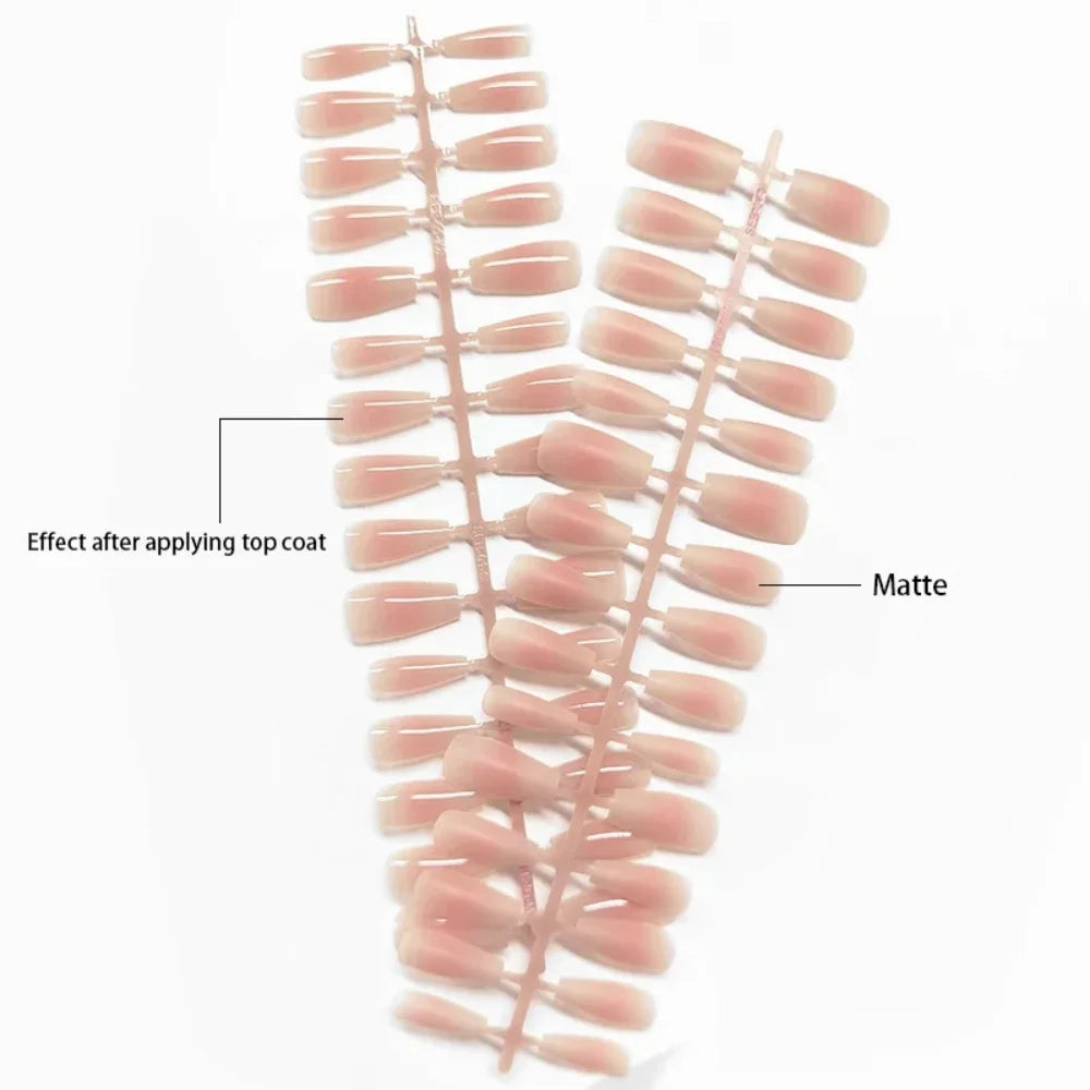 Minimalist Matte Nude Press‑On Nails (30 pcs)